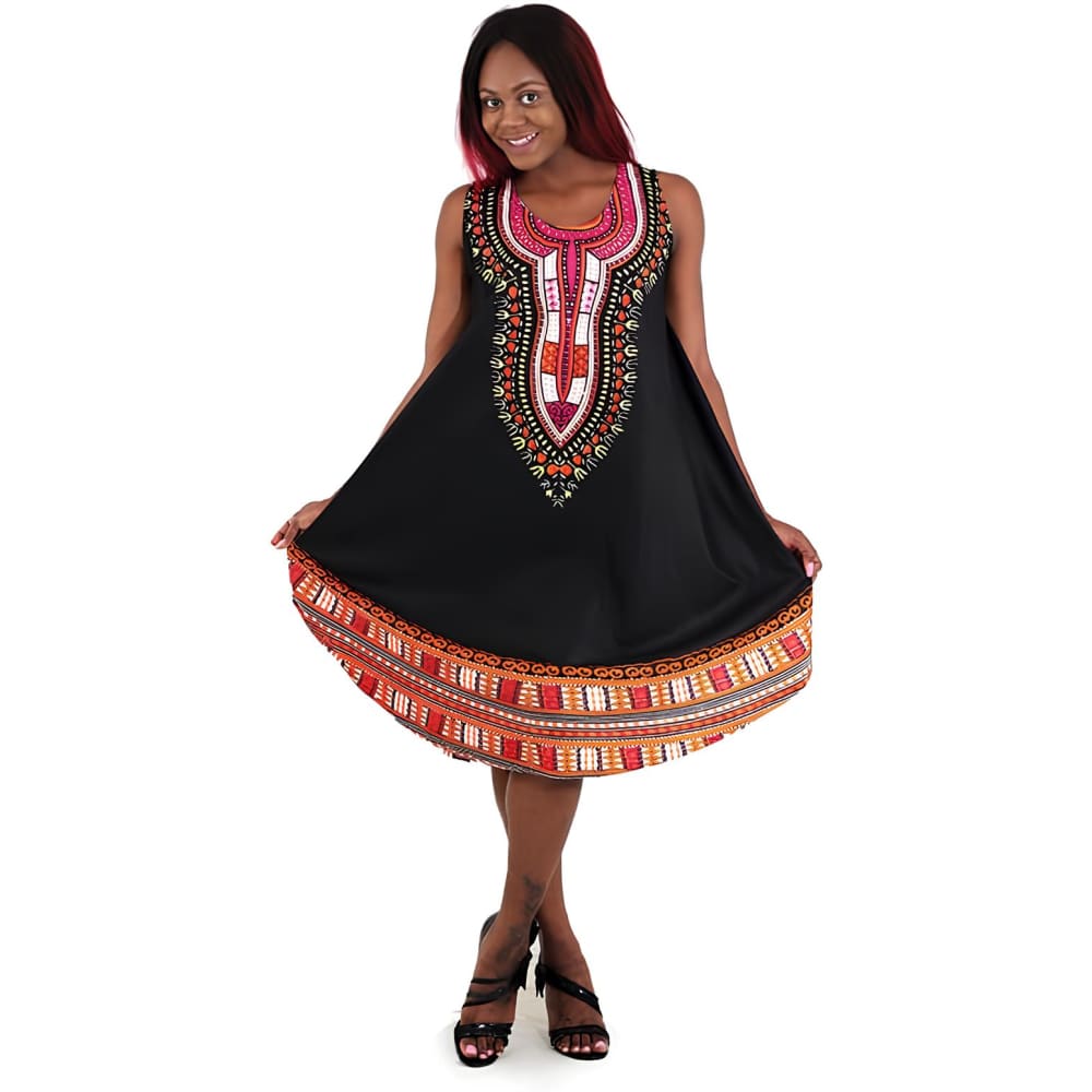 Afrique Elegance Dashiki Dress - Home>Apparel & Accessories>Ethnic Clothing>African Clothing